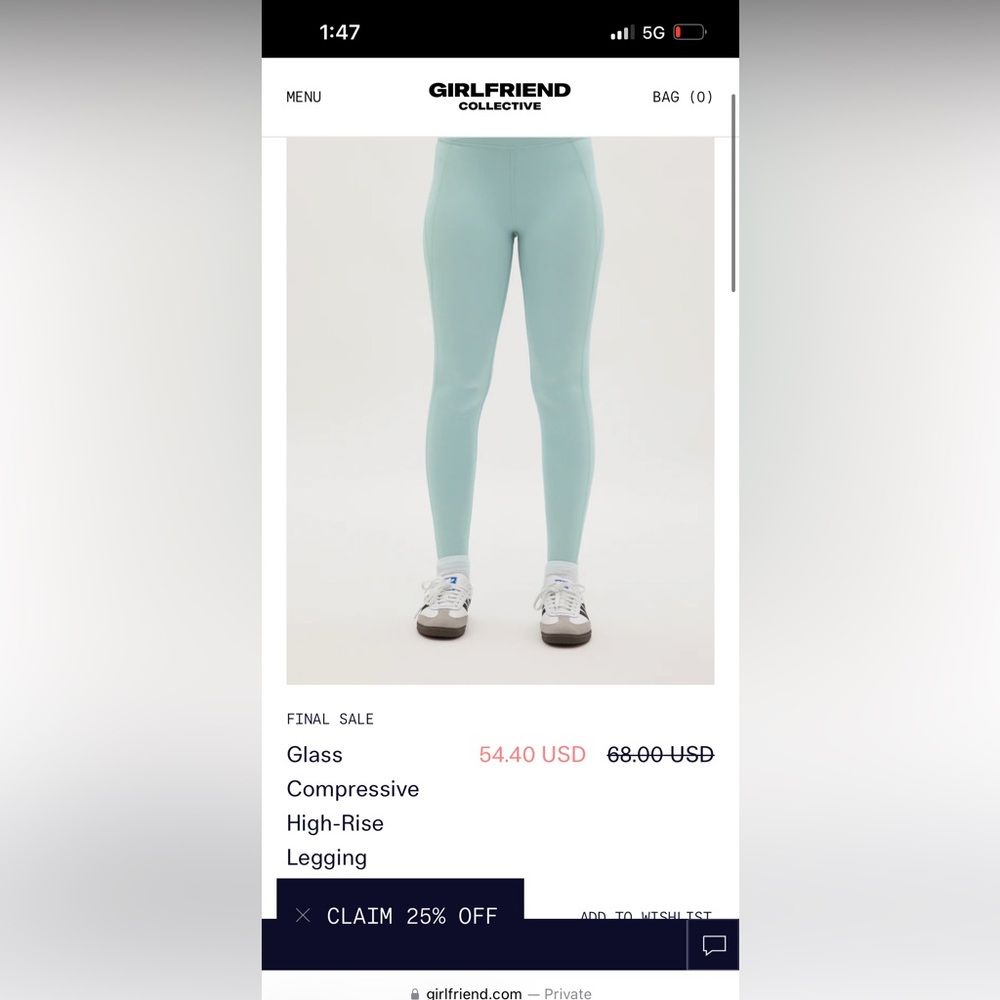 Glass Blue Leggings